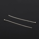 Штифт с шариком СМ-1103-11, 4 см, 50 г, (±557 шт.), цвет серебро - Фото 2