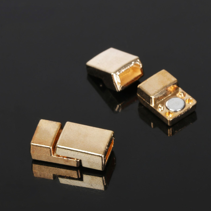 Замок-защёлка магнитный для браслета 5339, (набор 2 шт.), 1,8×0,7 см, цвет золото - Фото 1