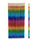 Карандаш чернографитный с ластиком «Голограмма» Calligrata, твёрдость НВ, МИКС - Фото 2