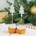 Шпажки «Ёлочки в снегу», набор 12 шт. - Фото 1