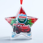 Новогодний ёлочный шар "С Новым годом" Тачки с 3D аппликацией - Фото 1