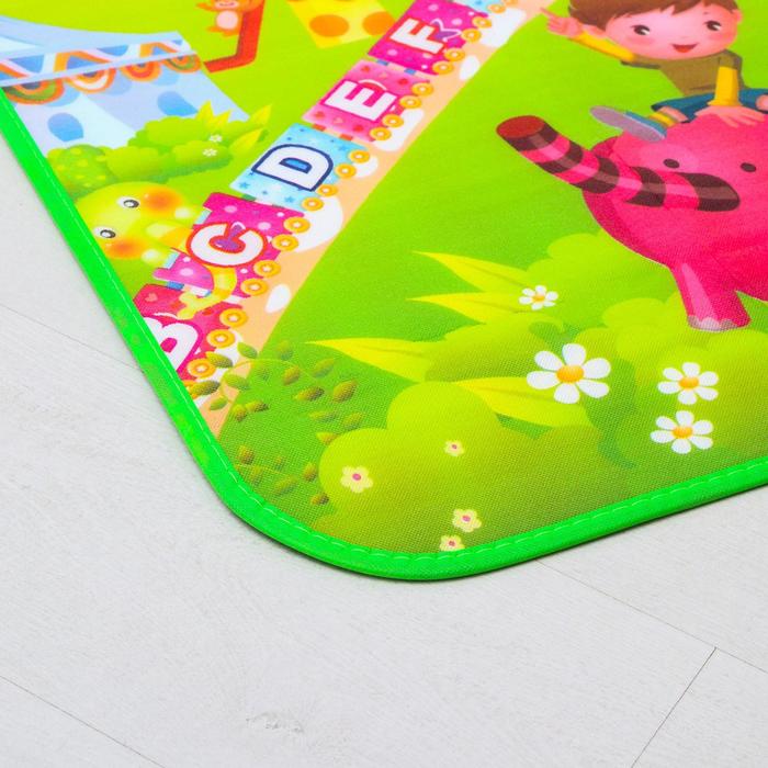 Игровой коврик для детей на фольгированной основе «Карусель», размер 180х100x0,5 см, Крошка Я - фото 1908325143