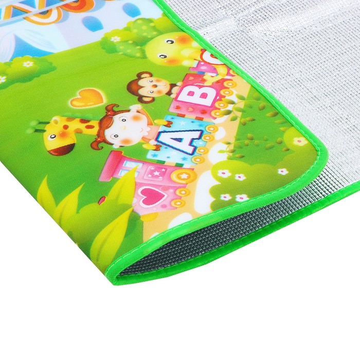 Игровой коврик для детей на фольгированной основе «Карусель», размер 180х100x0,5 см, Крошка Я - фото 1908325149
