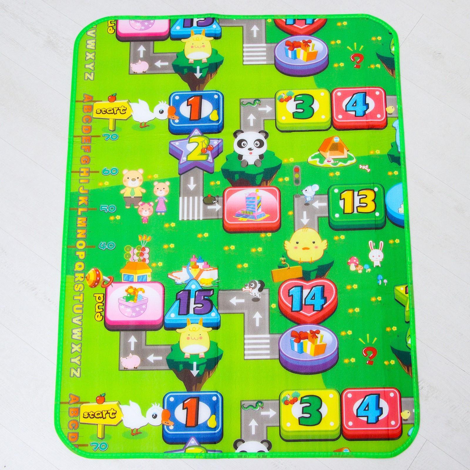 Игровой коврик для детей на фольгированной основе «Дороги», размер ...