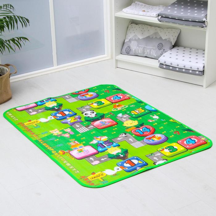 Коврик детский на фольгированной основе «Дороги», размер 116х90 см 42077