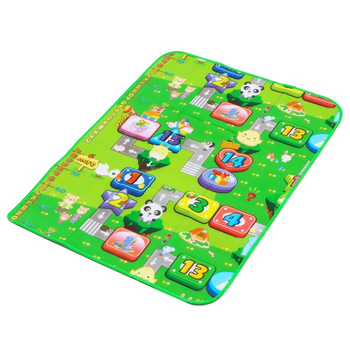 Игровой коврик для детей на фольгированной основе «Дороги», размер 116х90x0,5 см, Крошка Я - фото 1908325156