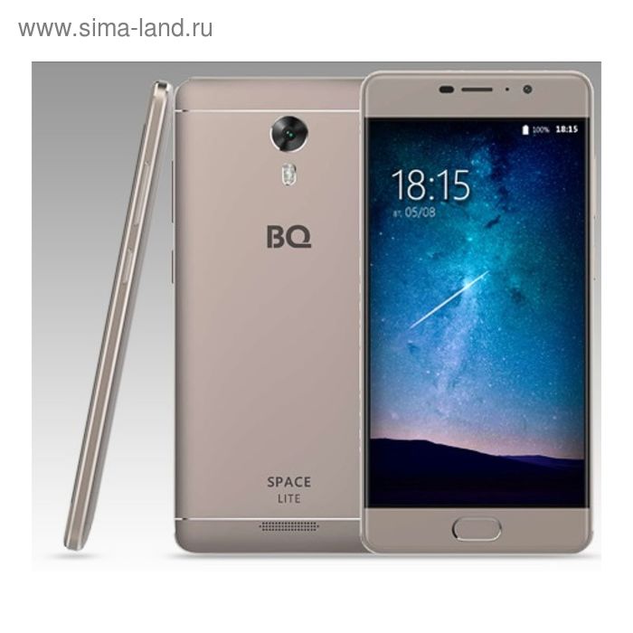 Смартфон BQ S-5202 Space Lite Grey LTE, серый - Фото 1