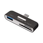 Адаптер Deppa (73117) USB-адаптер 3 в 1, SD, microSD, USB 3.0 - Фото 2