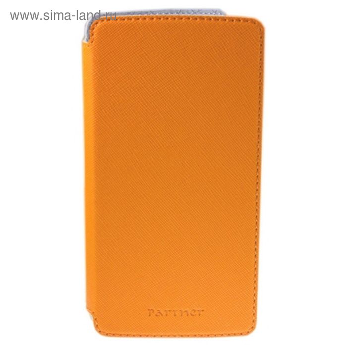 Чехол Partner Book-case 4,2", оранжевый  (размер 6.9*13.0 см) - Фото 1
