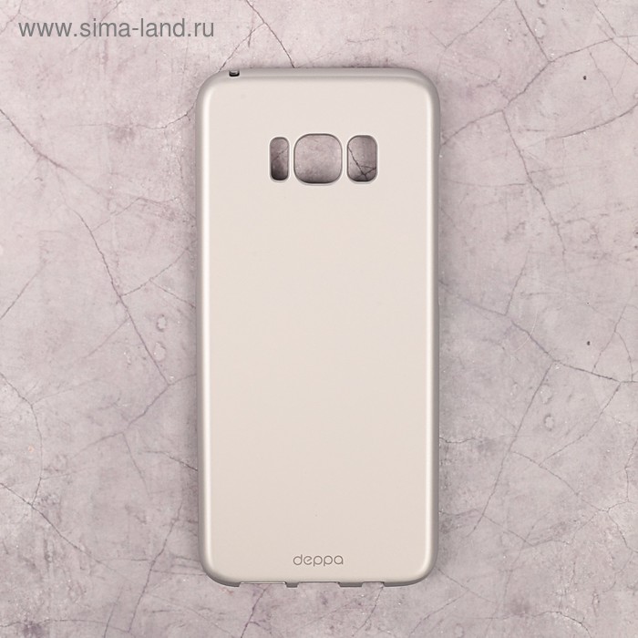 Чехол-крышка Deppa Air Case Samsung Galaxy S8, серебряный - Фото 1