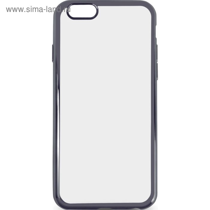 Чехол-крышка DF iCase-08 для iPhone 7, силиконовый, с рамкой, черный - Фото 1