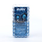 Наушники SVEN SEB Sapphire, вакуумные, 106 дБ, 16 Ом, 3.5 мм, 1.2 м, бело-синие - Фото 4