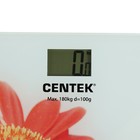Весы напольные Centek CT-2422, электронные , до 180 кг, рисунок "гербера" - Фото 3