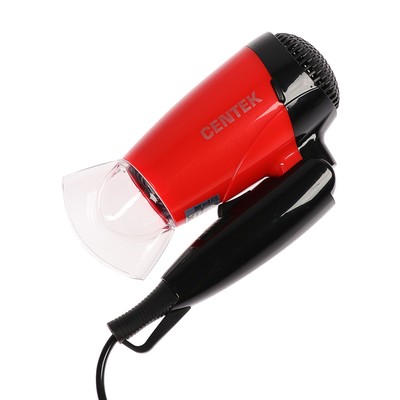 Фен Centek CT-2230 RBL, 1200 Вт, 2 скорости, 2 температурных режима, красно-чёрный