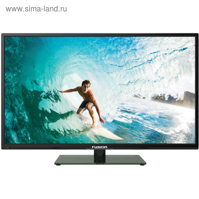 Телевизор Fusion FLTV-24H100, 23,8", 1366x768, 1xHDMI, 1xUSB, чёрный - Фото 1