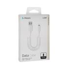 Кабель Deppa 72120, Lightning - USB, 2 А, 1.5 м, белый - Фото 3