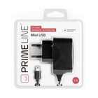 Зарядное устройство Prime Line (2303), mini USB 1000 mA, черное - Фото 2