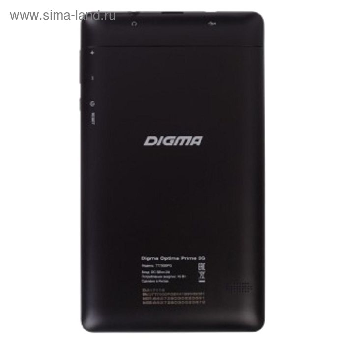 Планшет Digma Optima Prime 3G black 7",1024x600,4Gb,Wi-Fi,BT,GPS,Android, черный - Фото 1