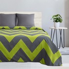 Постельное бельё 1.5-спальное «Этель. зелёный шеврон», поплин - Фото 3