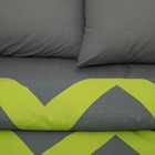 Постельное бельё 1.5-спальное «Этель. зелёный шеврон», поплин - Фото 4