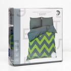 Постельное бельё 1.5-спальное «Этель. зелёный шеврон», поплин - Фото 7