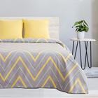 Постельное бельё 1.5-спальное «Этель. Жёлто-серые зигзаги», поплин - Фото 3