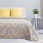 Постельное бельё 2-спальное «Этель. Жёлто-серые зигзаги», поплин - Фото 3