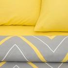 Постельное бельё евро «Этель. Жёлто-серые зигзаги» Fennel, поплин - Фото 4