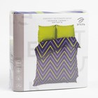 Постельное бельё 2-спальное «Этель. Зелёно-синие зигзаги», поплин - Фото 6