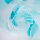 Тюль "Этель" Цветы лета (цвет голубой) без утяжелителя, ширина 250 см, высота 270 см - Фото 3