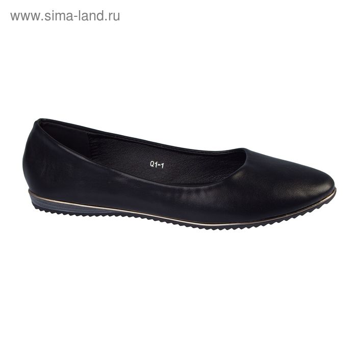 Туфли женские арт. Q1-1 (черный) (р. 36) - Фото 1