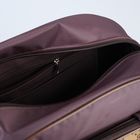 Сумка дорожная на молнии, 1 отдел, наружный карман, цвет коричневый - Фото 5