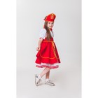 Русский народный костюм, кокошник, сарафан с рубашкой, цвет красный, рост 122-128, 6-7 лет - Фото 4
