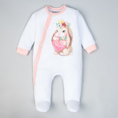 Комбинезон детский "Зайка", рост 74-80 см, 9-12 мес (26 р-р)