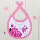 Слюнявчик "Любимая малышка", 100% хл., интерлок - Фото 1