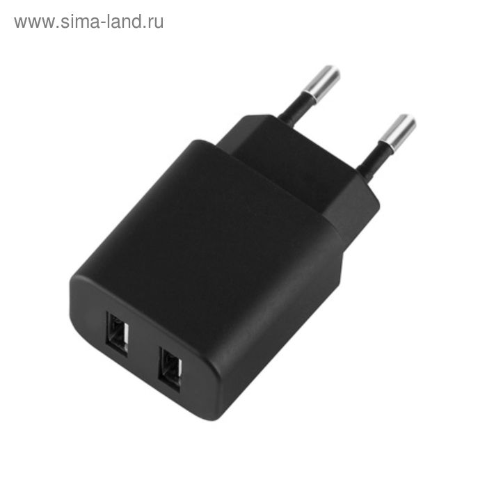 Зарядное устройство  Deppa (11308) Ultra 2, USB, 2.1 A, черный - Фото 1
