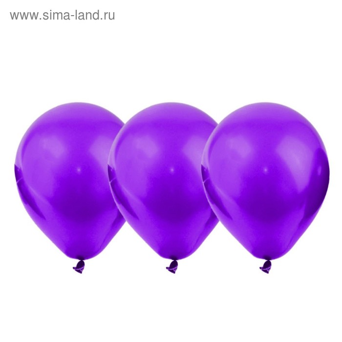 Шар латексный 10", пастель, набор 25 шт., цвет фиолетовый - Фото 1
