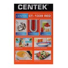 Блендер Centek CT-1339, погружной, 800 Вт, 0.5/0.8 л, 2 скорости, режим "Турбо", красный - Фото 5