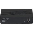 Приставка для цифрового Harper HDT2-1202, FullHD, DVB-T2, HDMI, USB, чёрная - Фото 3