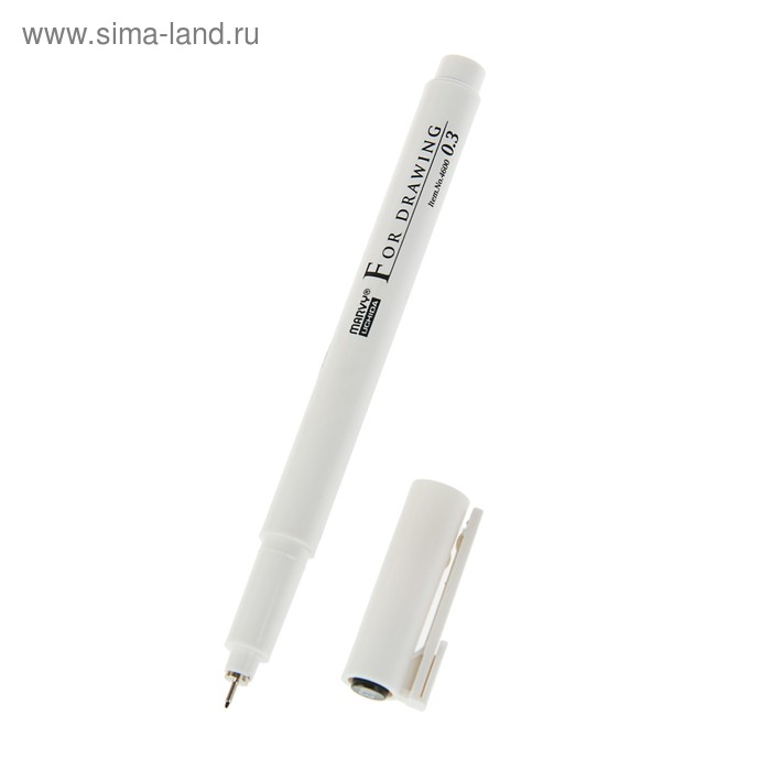 Ручка капиллярная для черчения и рисования Marvy 0,3 мм черная MAR4600/0.3 - Фото 1