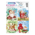 Бумажные наклейки с раскраской на обороте «Сладкая зима», 11 х 15,2 см - Фото 1