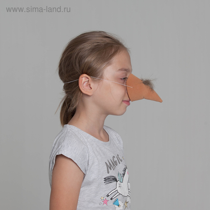 Карнавальный нос «Бабы-Яги с мохнатой бородавкой» - Фото 1