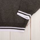 Джемпер для мальчика, рост 140 см, цвет тёмно-серый 645 - Фото 3