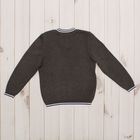 Джемпер для мальчика, рост 140 см, цвет тёмно-серый 645 - Фото 4