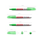 Маркер текстовыделитель 0.6-4.0 мм ErichKrause V-15 зеленый, флуоресцентные чернила на водной основе (комплект 12 шт) - фото 43685417