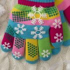 Перчатки детские двуслойные Collorista "Снежинки", размер 16 (р-р произв. 8), цвет голубой - Фото 2