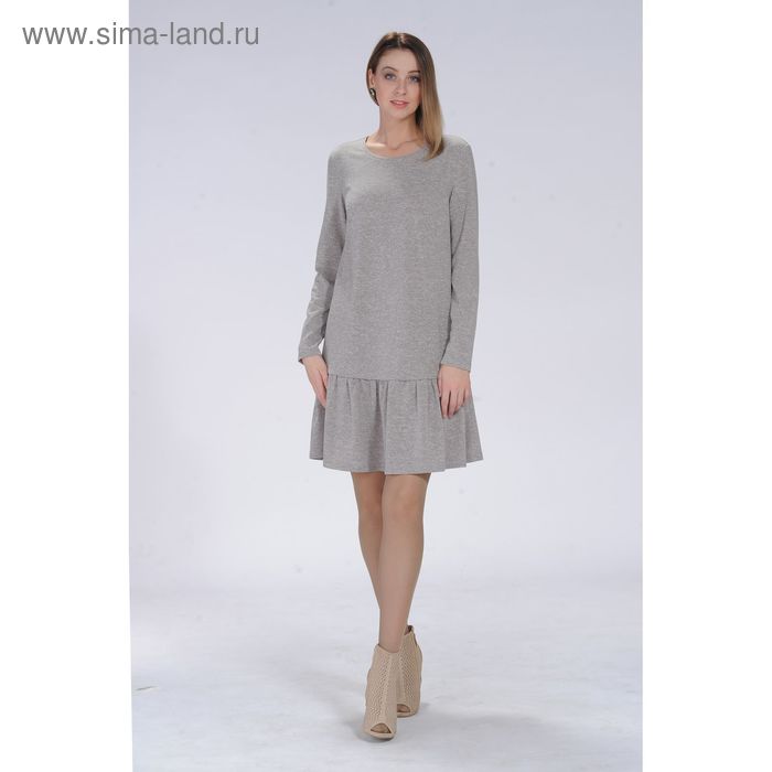 Платье женское арт.6430 цвет серый, р-р 44 - Фото 1
