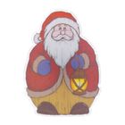 Сувенир световой пластик "Дед Мороз с фонариком" 12,5х9х3,5 см - Фото 1