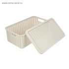 Корзина для хранения «Вязание», 6 л, 35×20×13 см, с крышкой, белая - Фото 8