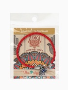 Браслет-оберег «Красная нить», процветание и защита, синий в чернёном серебре, d=9 см - Фото 5